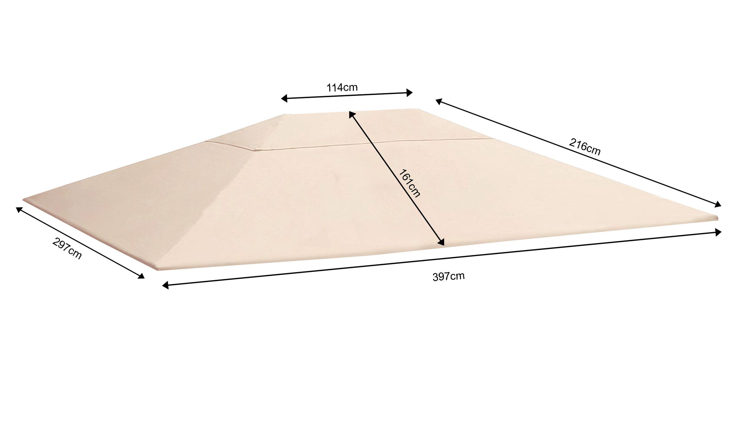 Quick Star Pavillon-Ersatzdach Ersatzdach und 2 günstig online kaufen