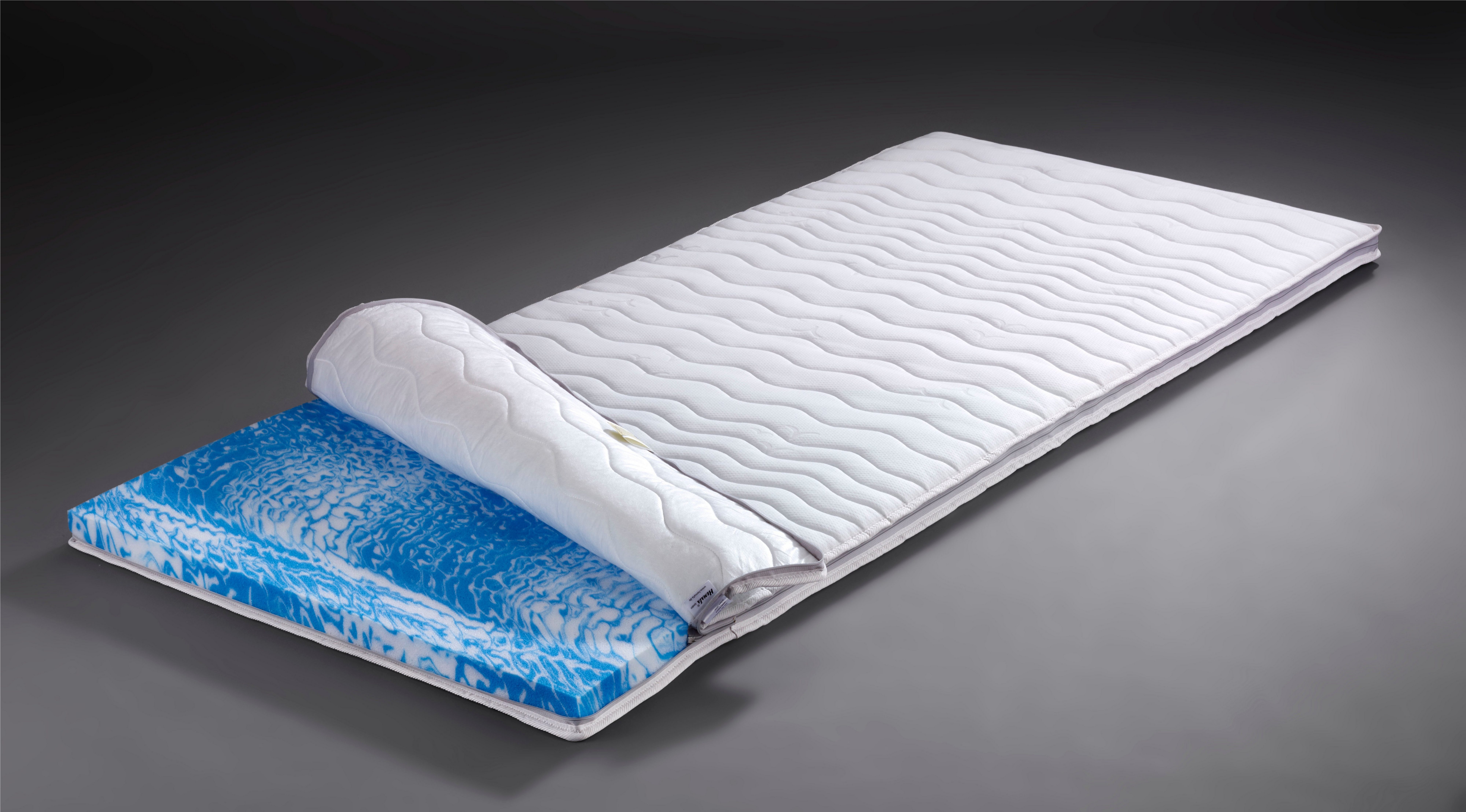 Hemafa, Topper Gel Style Topper, 6 cm hoch, Komfortschaum, Polyetherschaum, Druckentlastend ohne Körperwärmebedarf!