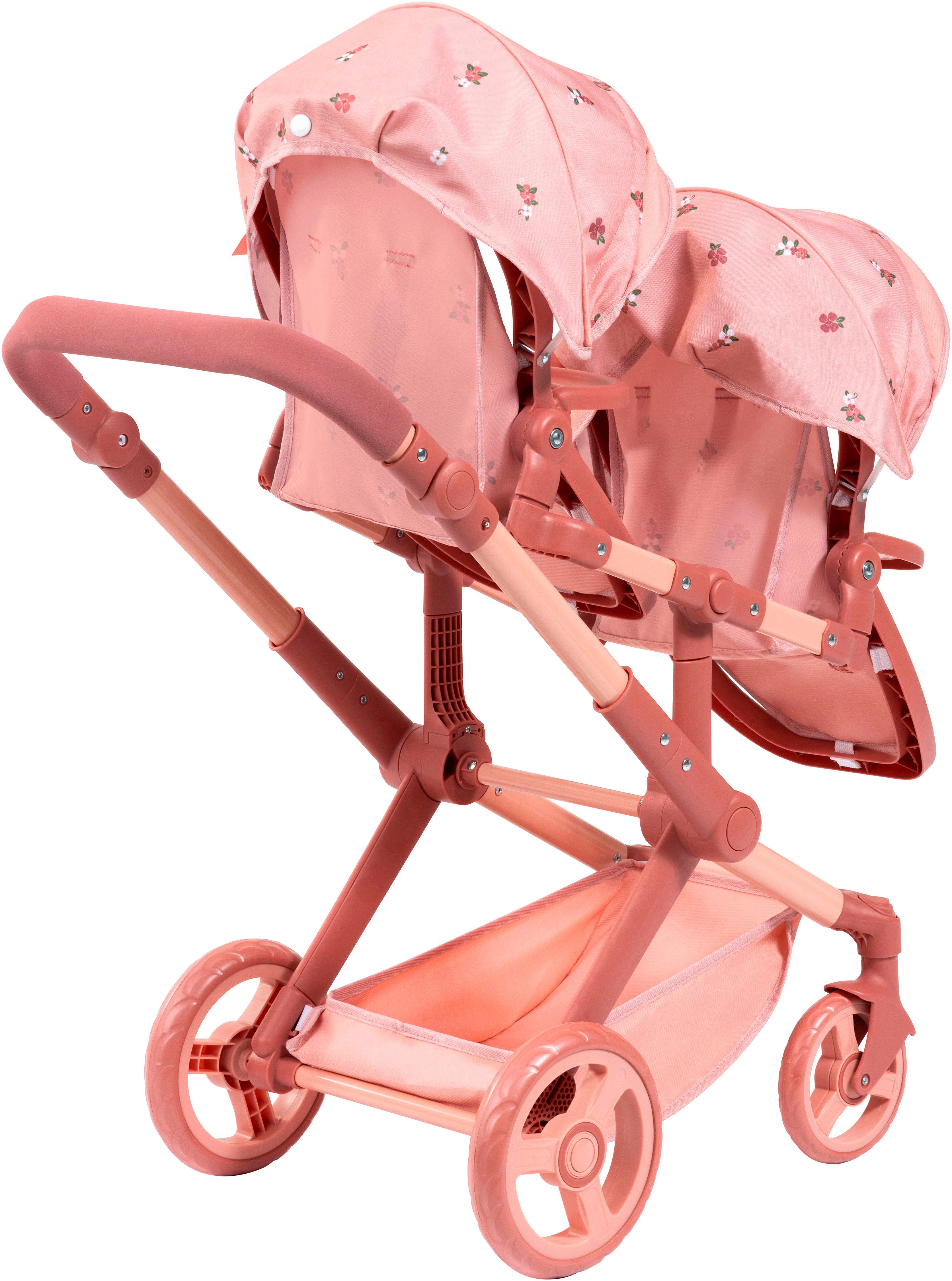 Bayer Puppen-Zwillingsbuggy Xeo Twin, mit Wickeltasche