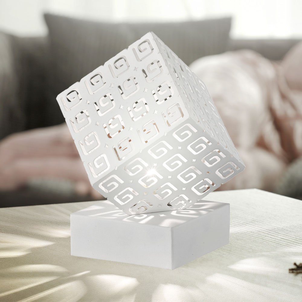 etc-shop LED Tischleuchte, LED Tisch Lampe Würfel Design Leuchte Wohn Ess  Zimmer Beleuchtung Lese Lampe grau weiß schwarz online kaufen | OTTO