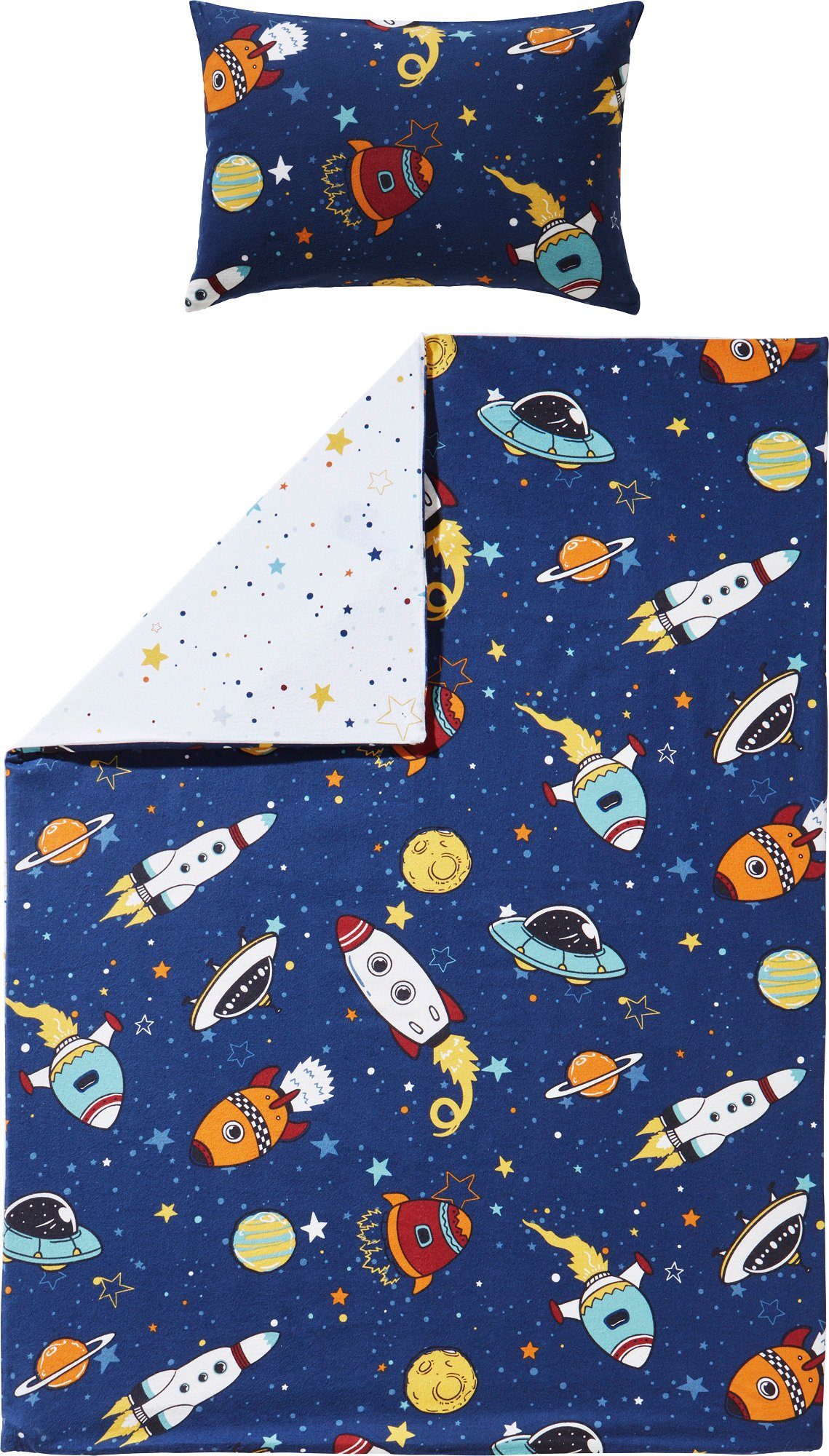 Erwin Müller Kinderbettwäsche Kinder-Wendebettwäsche, Biber, Feinbiber Moti günstig online kaufen