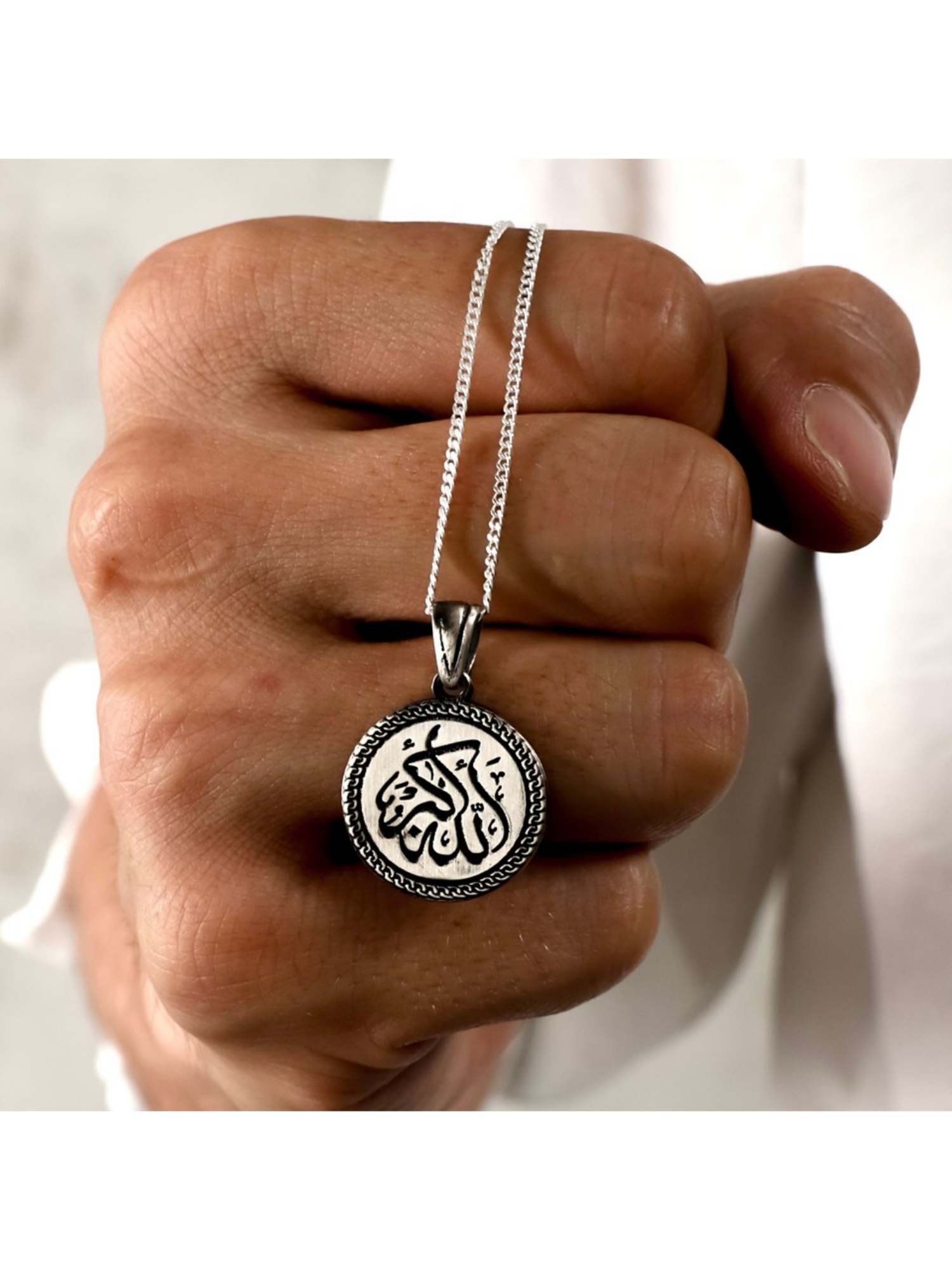 Valentinstagsgeschenk Nisan Kette und Anhänger Set, 925 Sterling Silber Herren Halskette