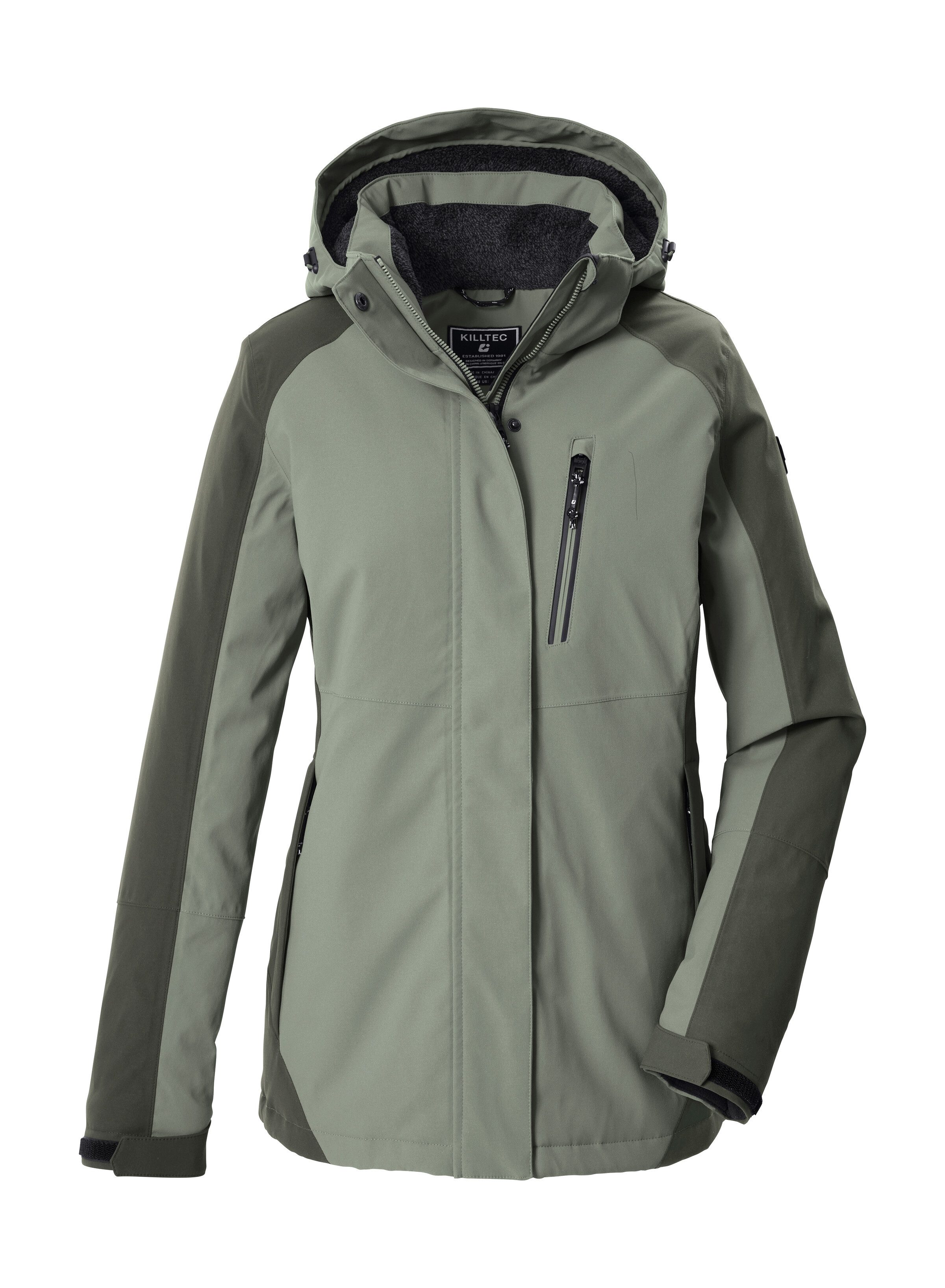 Killtec Funktionsjacke KOW 59 WMN JCKT Wind- und wasserdichte Damenjacke, atmungsaktiv, abnehmbare Kapuze