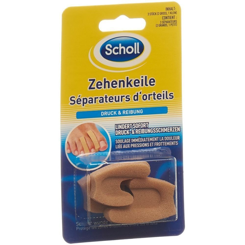 Scholl Zehenspreizer Scholl Zehenschutz Zehenkeile 26218 beige, 3 St.