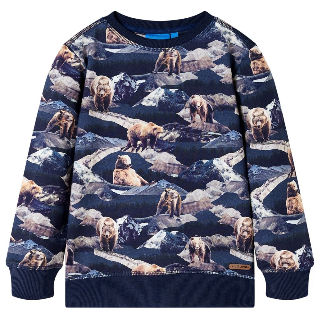 Sweatshirt Kinder-Sweatshirt Marineblau 128