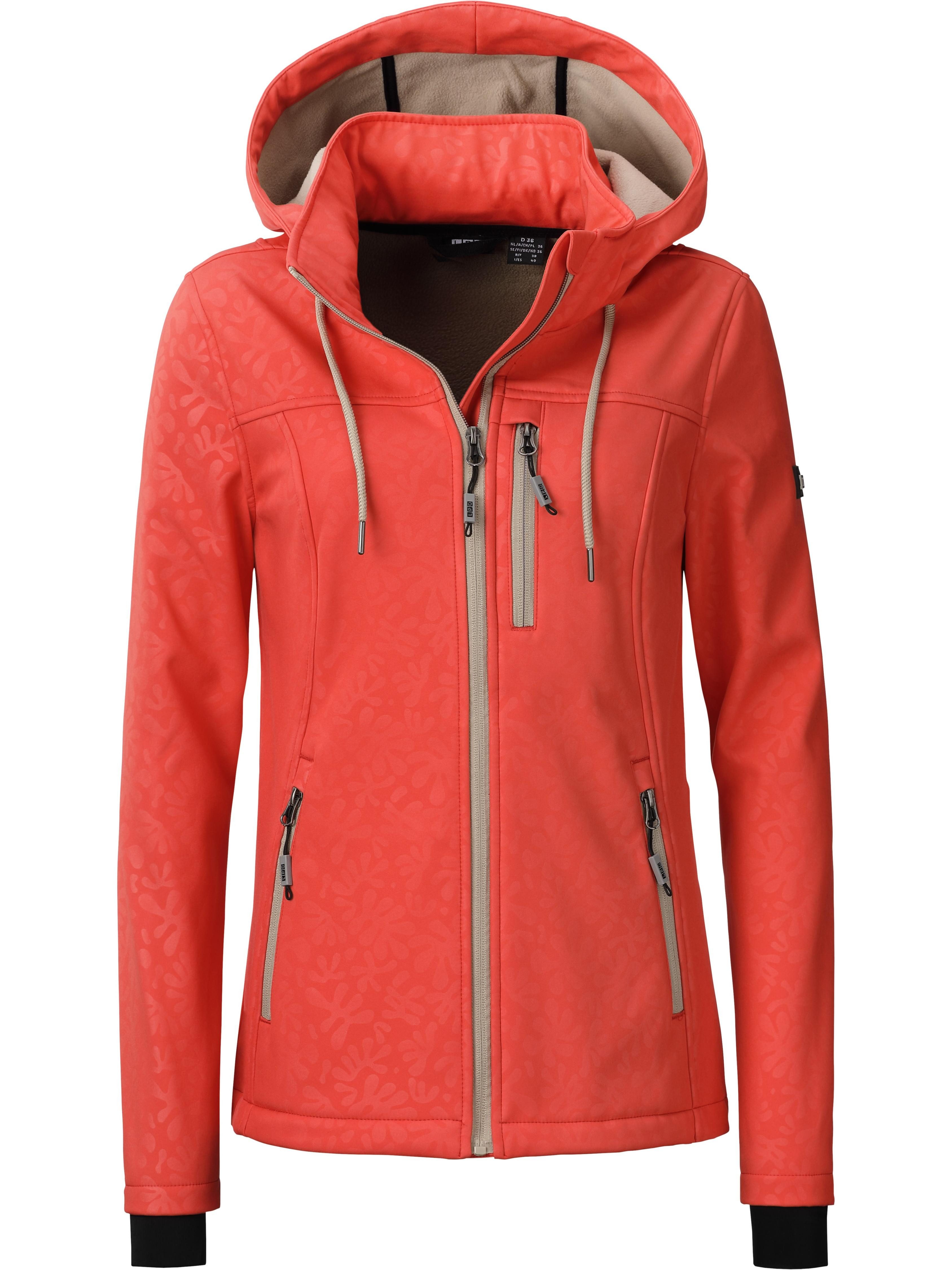 LPO Softshelljacke Softshelljacke Janice Übergangsjacke Allover-Print günstig online kaufen