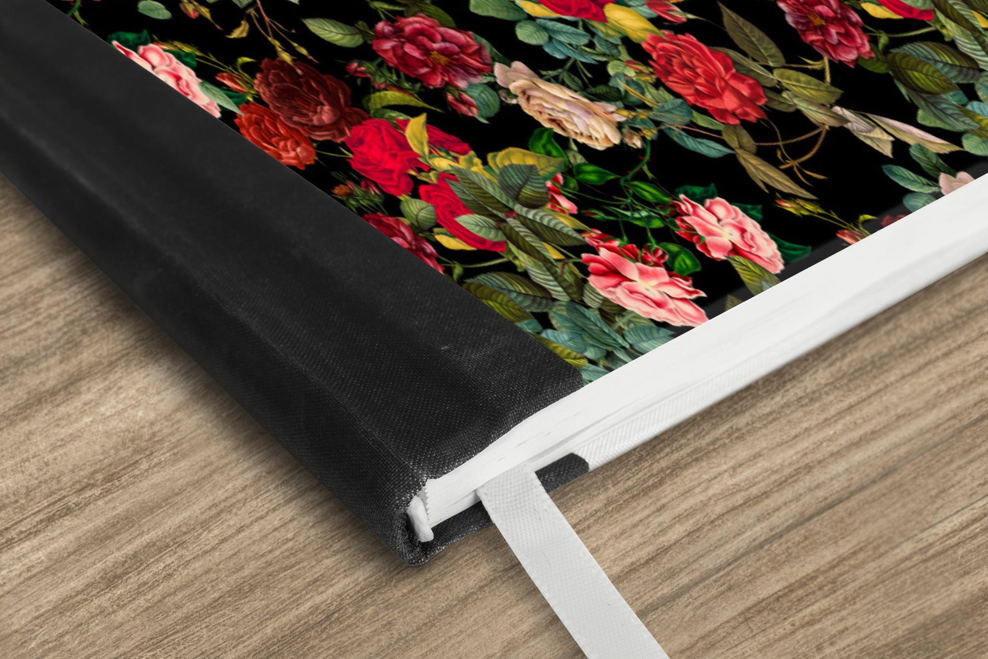 Thumbnail - MuchoWow Notizbuch Blumen - Rosen - Rosa, Notebook, Notizblock a5, Tagebuch, Journal Liniert