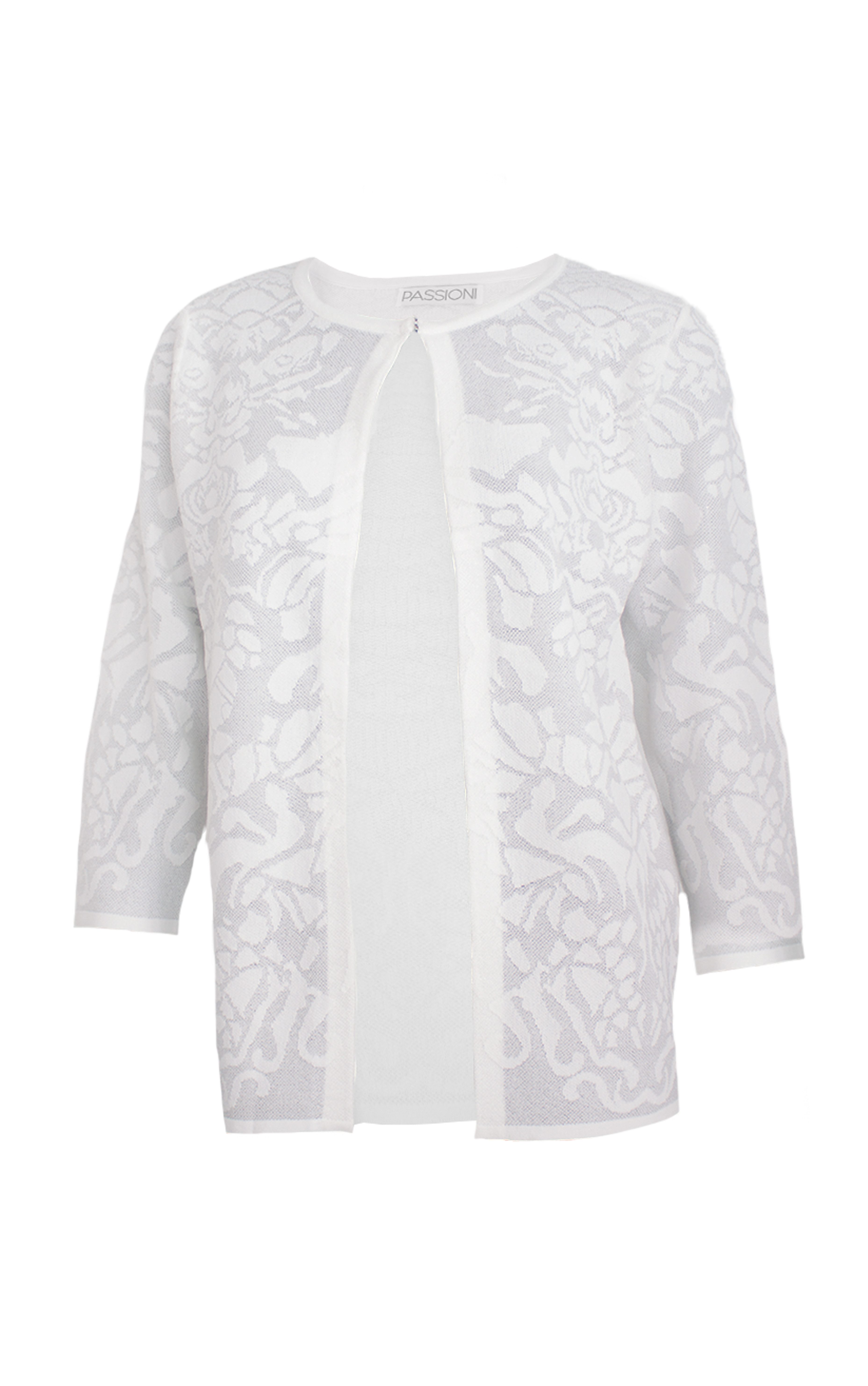 Passioni Cardigan in Grau und Weiß günstig online kaufen