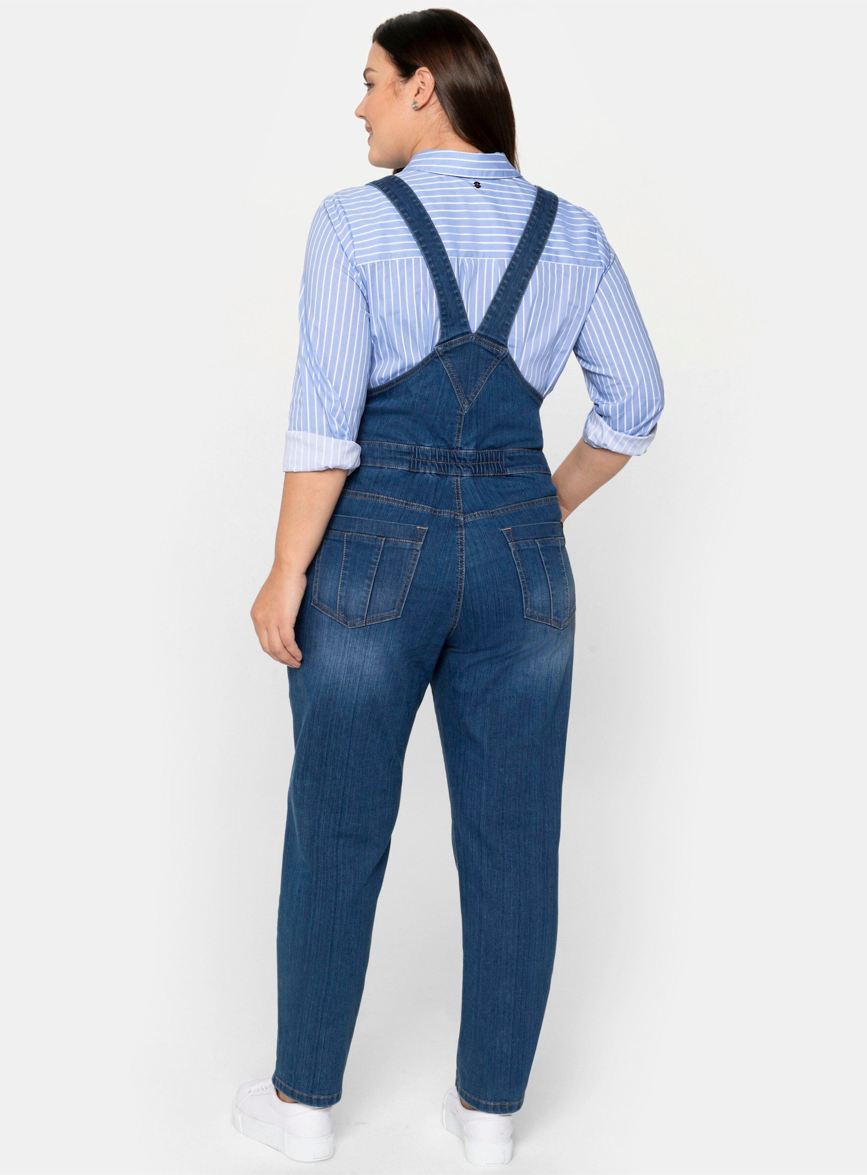 Sheego Bequeme Jeans Jeanslatzhose günstig online kaufen