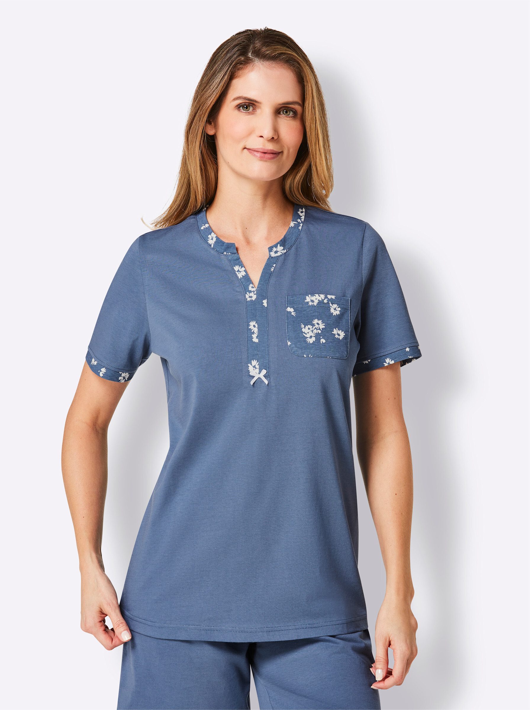 wäschepur Pyjamaoberteil "Schlafanzug-Shirt", (1 tlg.) günstig online kaufen