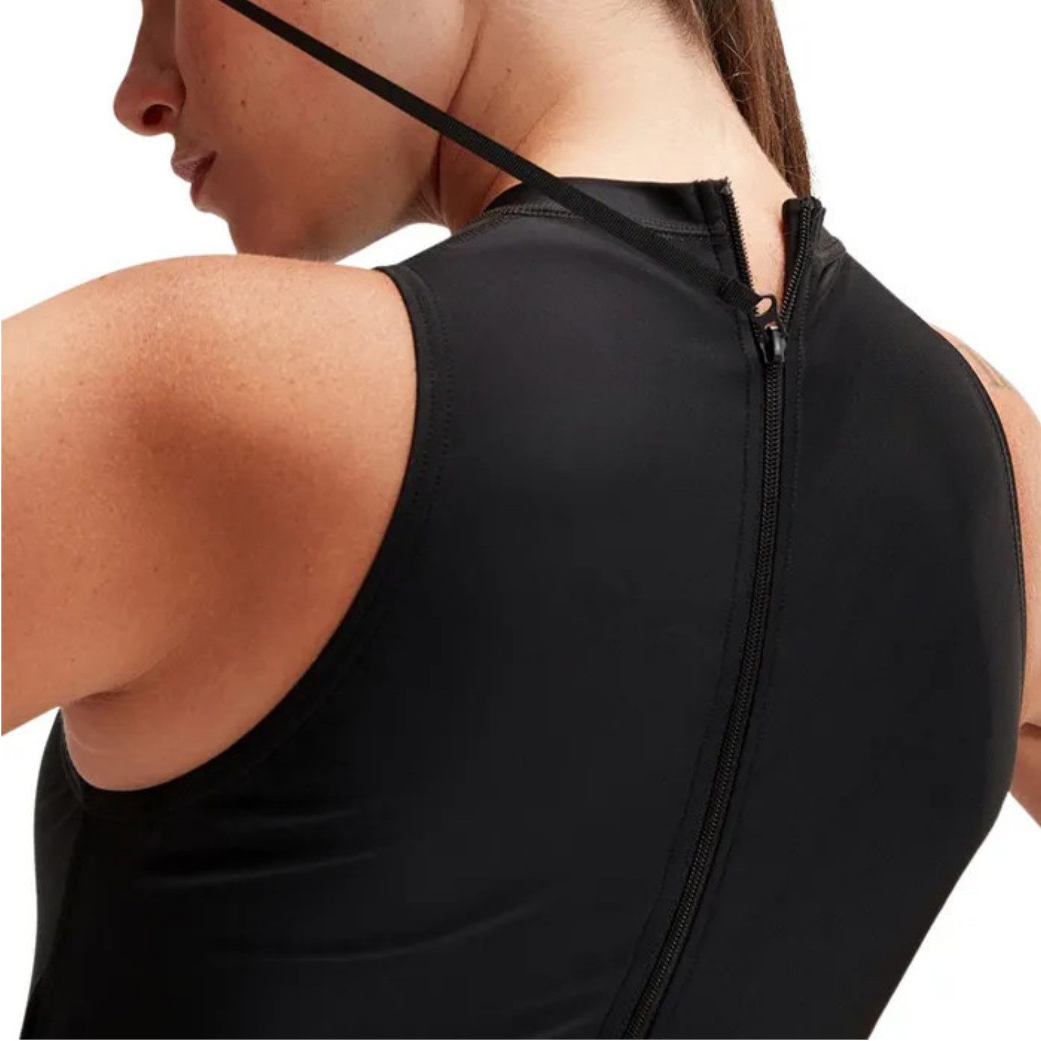 Speedo Badeanzug ECO+ Hydrasuit Schwimmanzug mit Reißverschluss mit Sharping Effekt – Bild 4 von 5