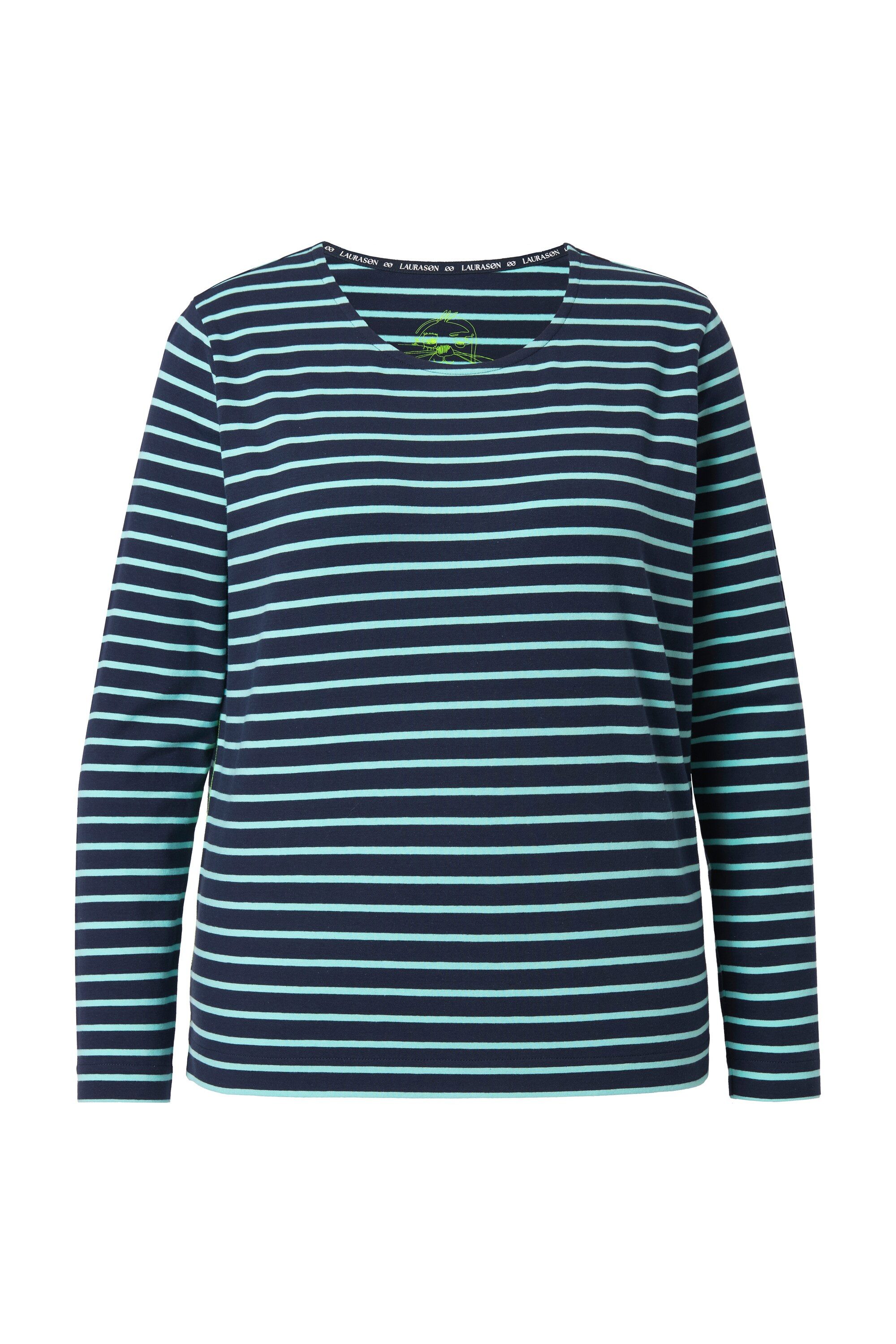 Laurasøn Longsleeve Ringelshirt Langarm Rundhalsausschnitt günstig online kaufen