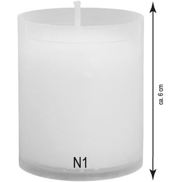 HS Candle Grabkerze (1-tlg), Grablicht Grableuchte aus Glas, versch. Formen, inkl. Kerze