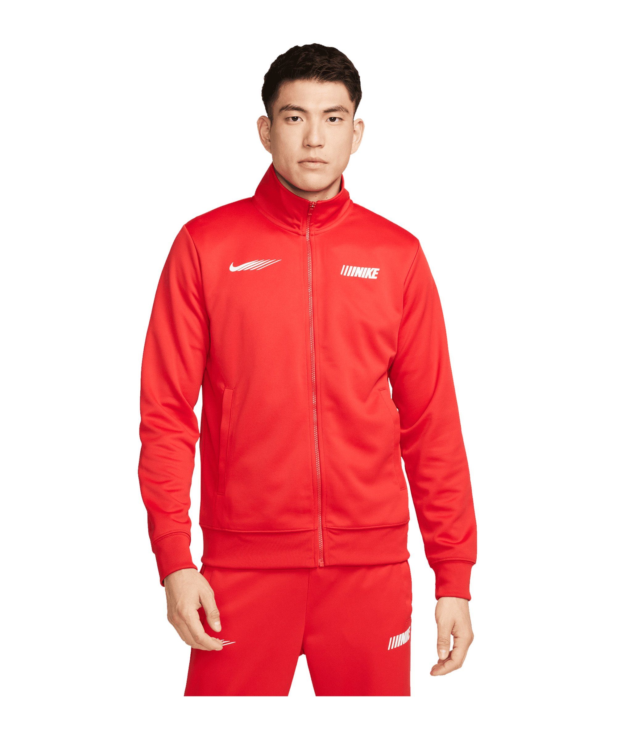 Nike Sportswear Sweatjacke Standart Issue rot Jacke