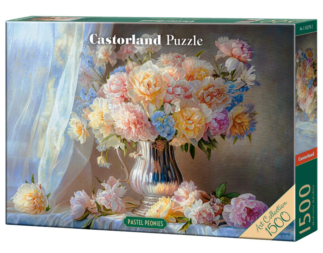 Castorland Puzzle Pfingstrosen in Pastell, Puzzleteile