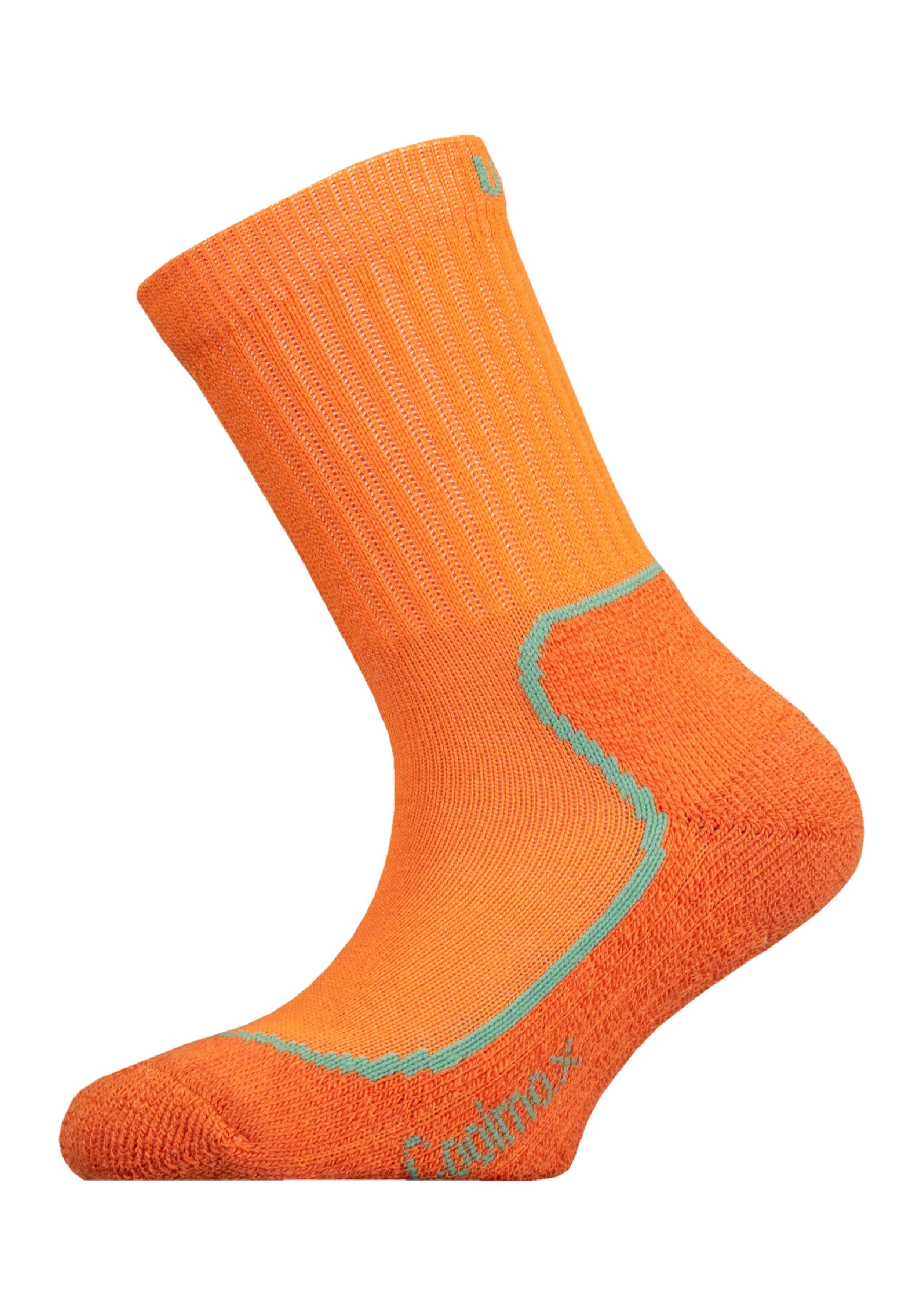 KEVO JR Struktur (1-Paar) UphillSport mit orange Coolmax mehrlagiger Socken und