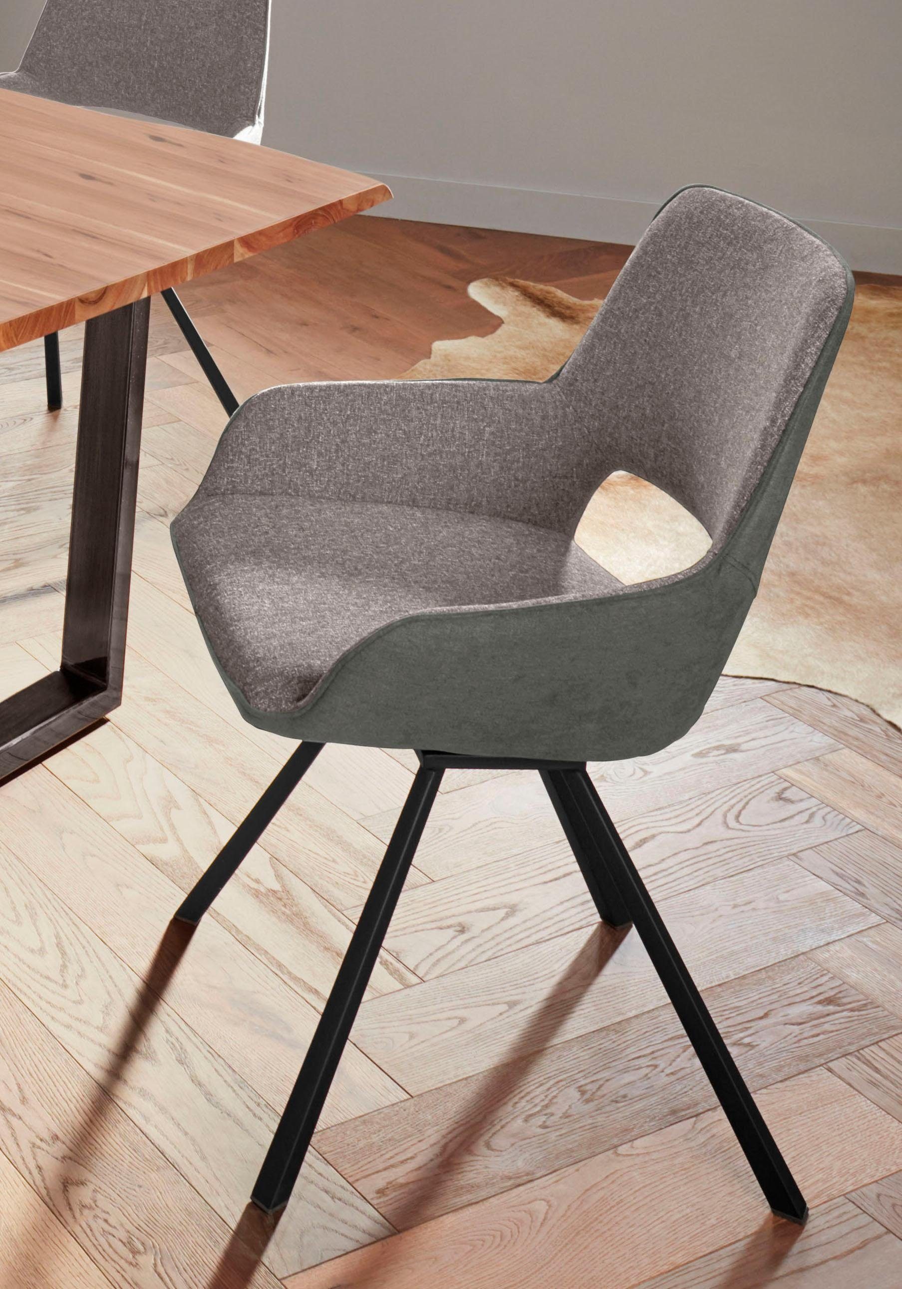 MCA furniture 4-Fußstuhl bis melange Parana 120 belastbar 2 St), Kg (Set, melange Stuhl 