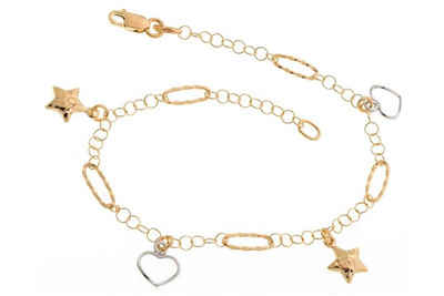 Silberkettenstore Goldarmband Fashion Line Armband 2623 - 375 Gold, Länge: 18cm