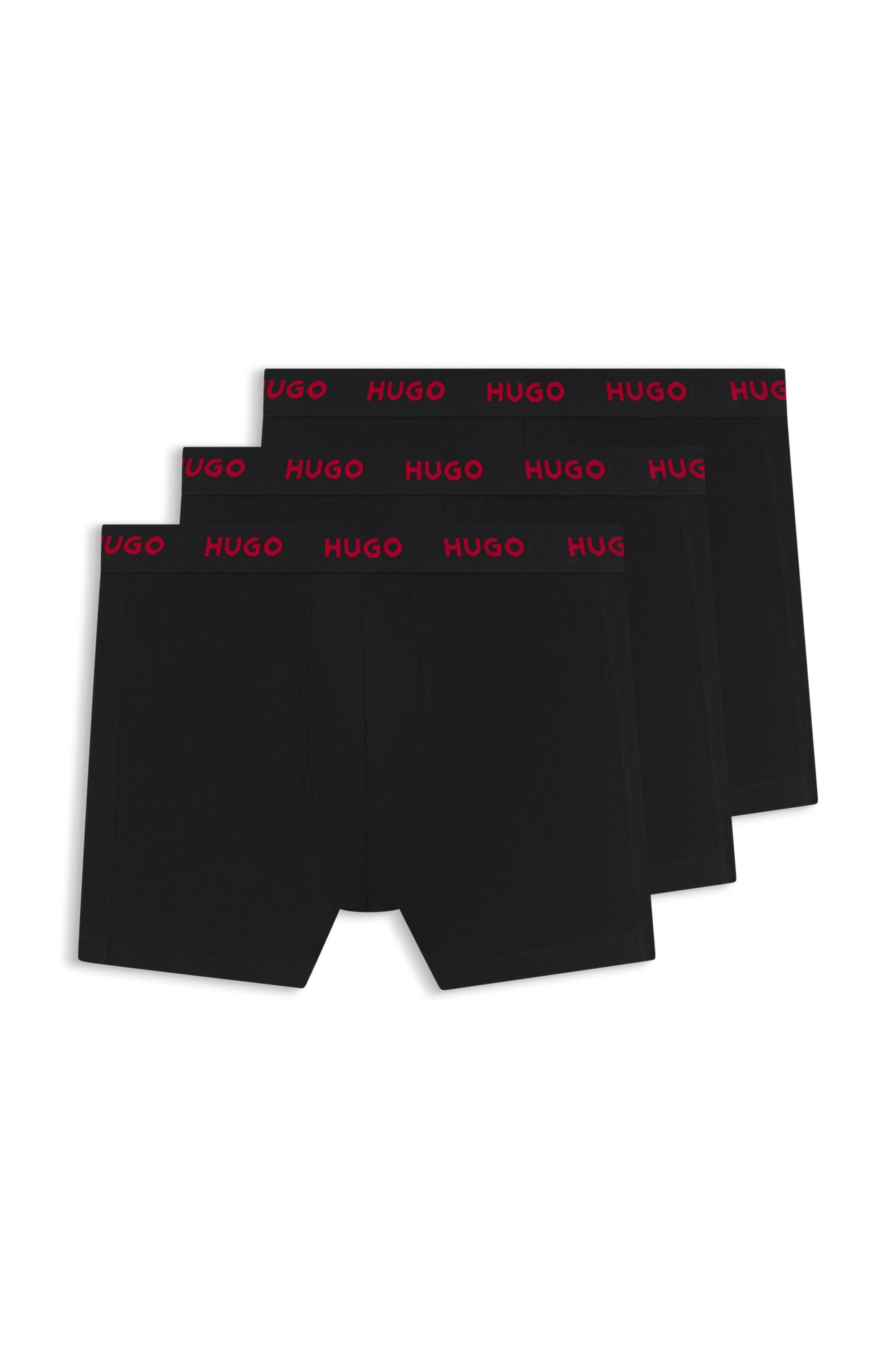 HUGO Boxer BOXERBR TRIPLE (Packung, 3-St., 3er) mit elastischem Bund