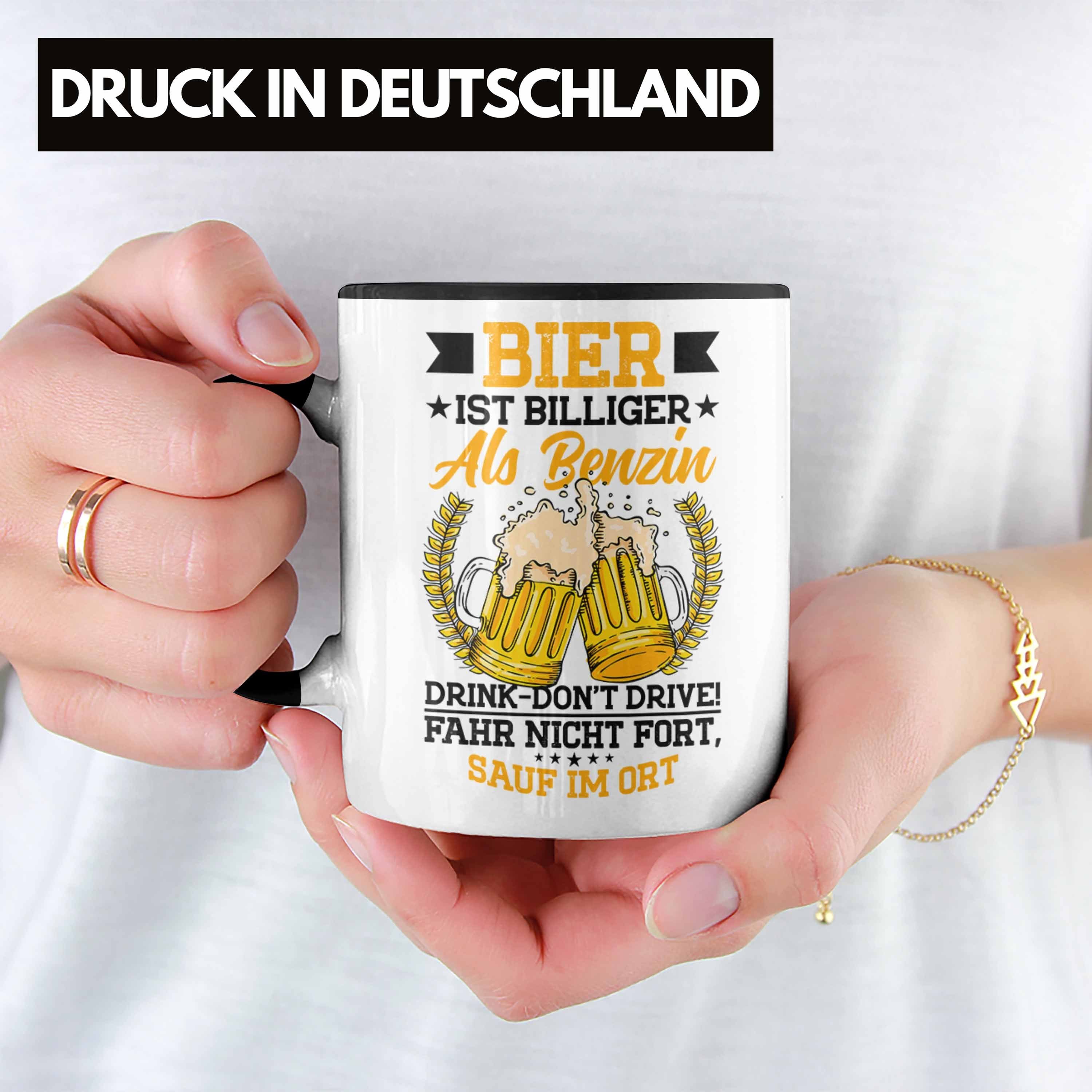 Im Geschenk Lustiges Geschenkidee Schwarz Trendation Trinker Sauf - Tasse Bier Tasse Ort Land Trendation