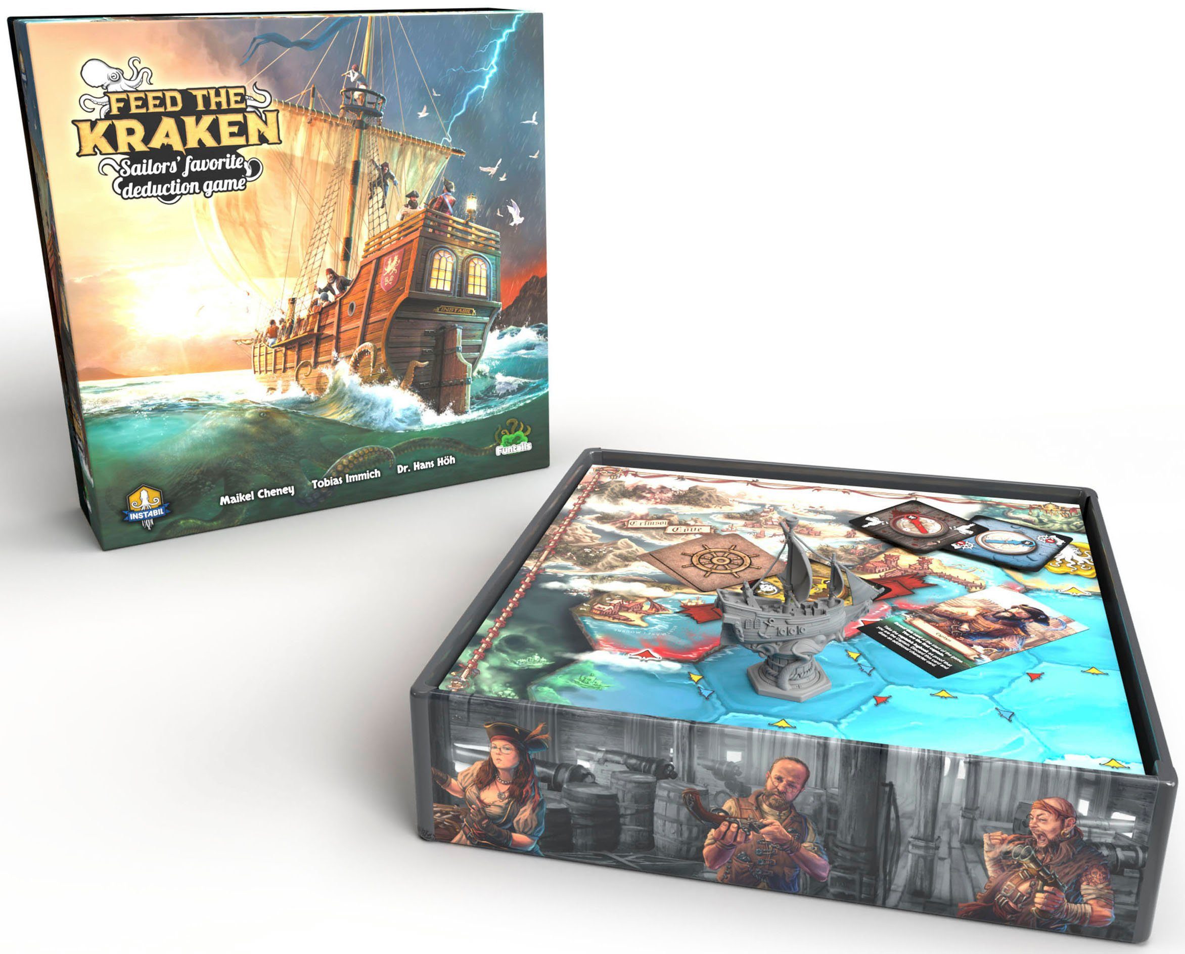 Funtails Spiel Feed the Kraken - Basisspiel, Familienspiel