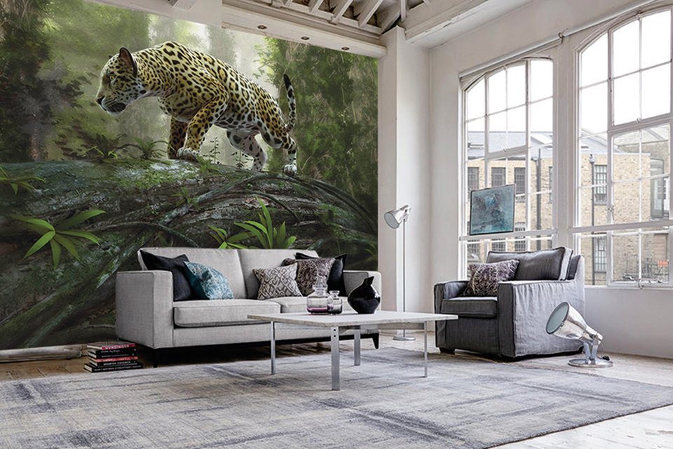 Papermoon Fototapete »Jaguar on the Prowl«, glatt-kaufen