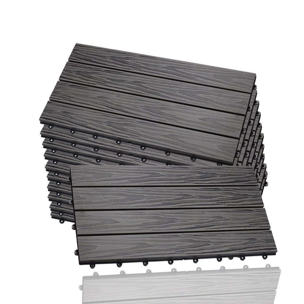 euroharry WPC-Fliesen 22-St. 4m² Terrassenplatten, 30x60 günstig online kaufen