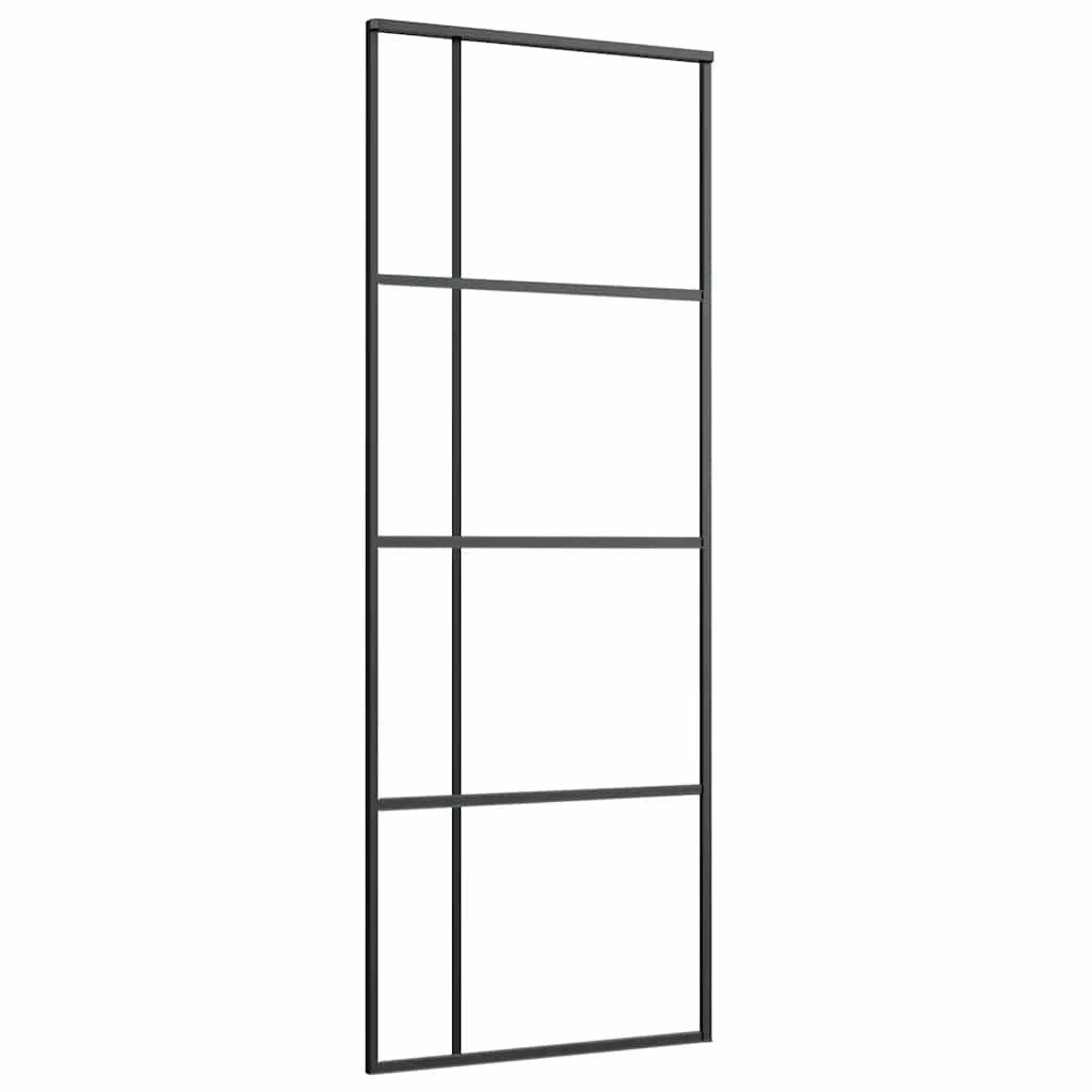 vidaXL Haustür Schiebetür ESG-Glas und Aluminium günstig online kaufen