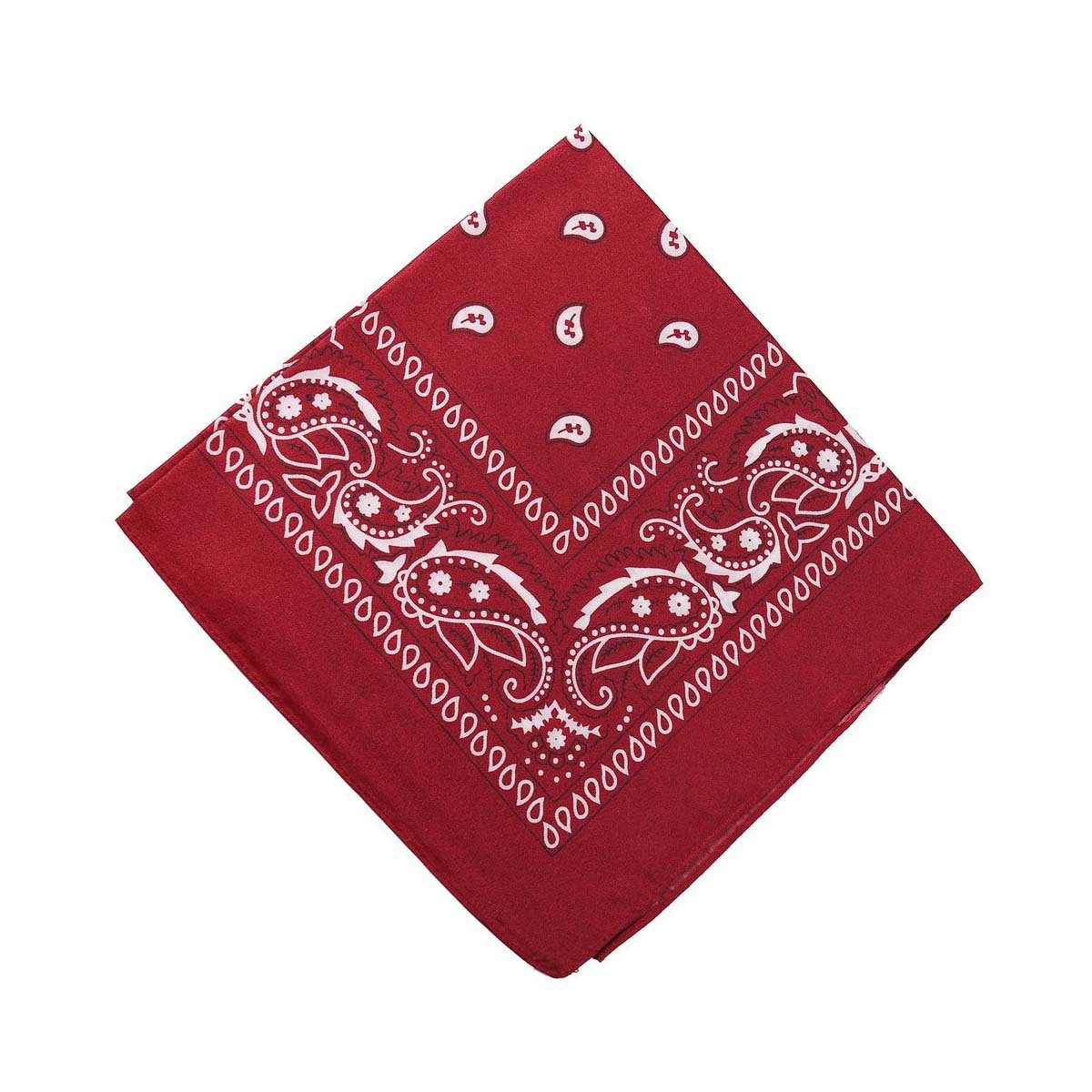 Bandanas herren, GelldG Burgunderrot Paisley Halstuch Kopftuch Bandana Bandana Set damen und