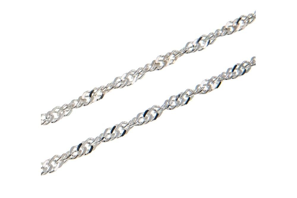 Silberkettenstore Silberkette Singapurkette 2,3mm - wählbar Länge von Silber, 925 32-37cm