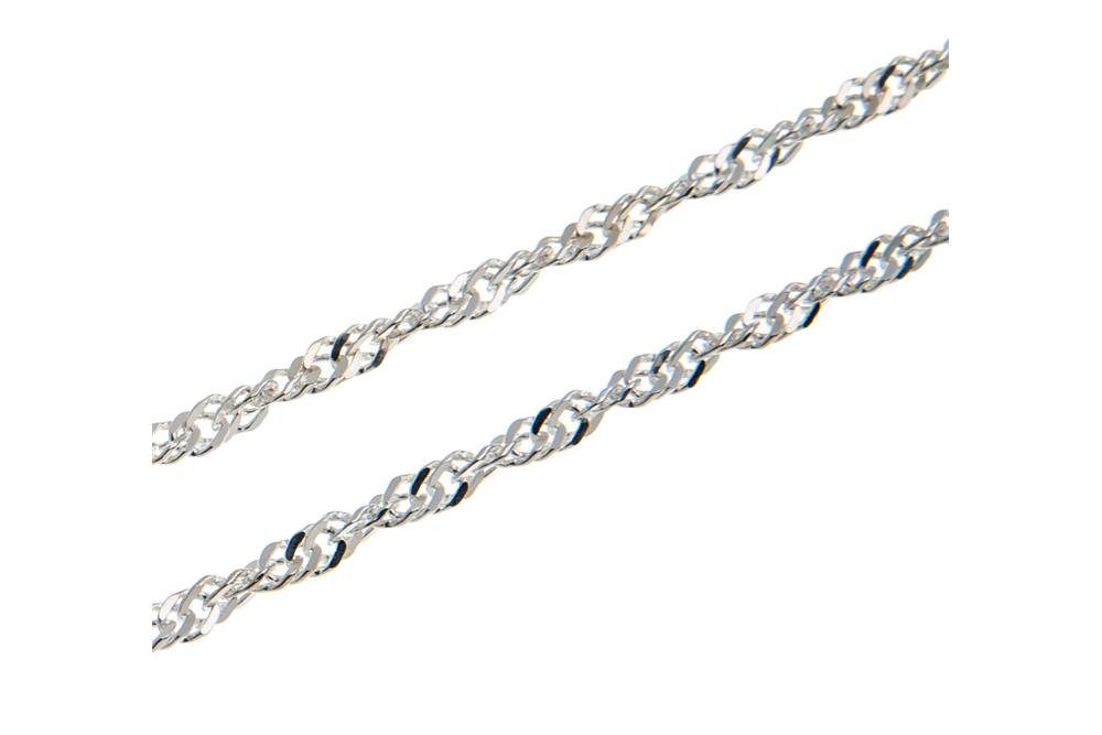 Silberkette Singapurkette 2,3mm - 925 Silber, Länge wählbar von 32-37cm
