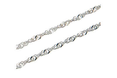 Silberkettenstore Silberkette Singapurkette 2,3mm - 925 Silber, Länge wählbar von 32-37cm