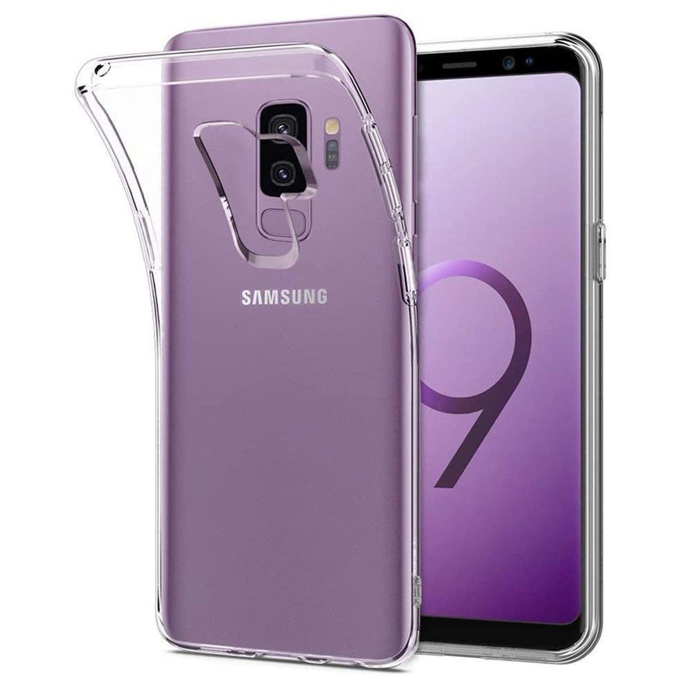 CoolGadget Handyhülle Transparent Ultra Slim Case für Samsung Galaxy S9 Plus 6,2 Zoll, Silikon Hülle Dünne Schutzhülle für Samsung S9+ Hülle