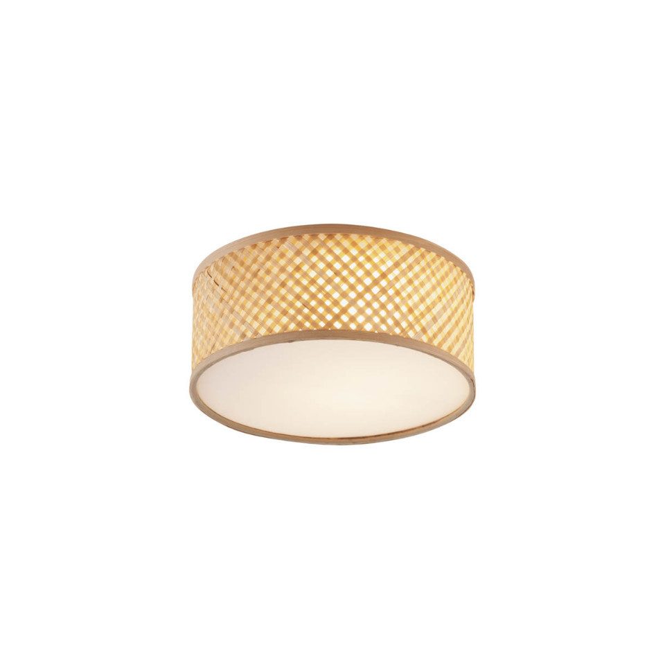 Qazqa Deckenleuchte Tremmo, ohne Leuchtmittel, Extra-Warmweiß, QAZQA Deckenleuchte, e27, Naturel, Bamboo, Orientalisch