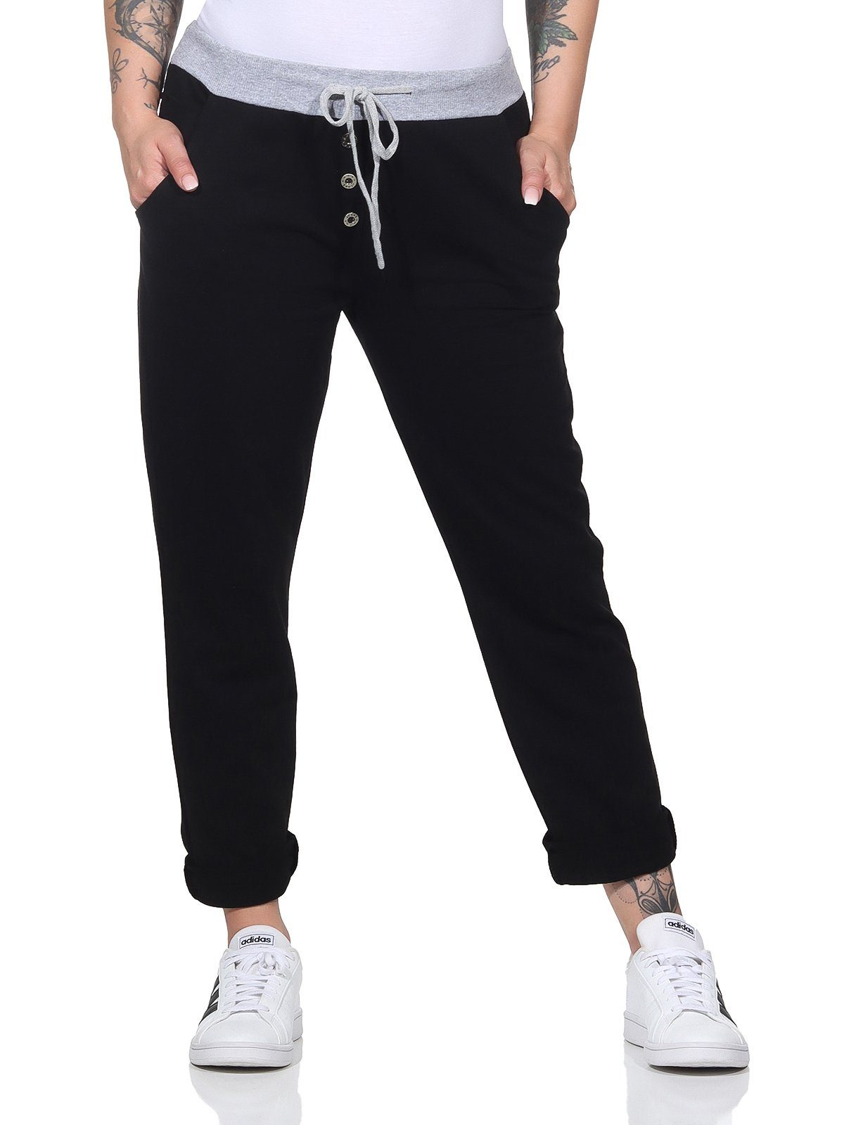 Jogginghose Damen Jogginghose 4030 34-38 Schwarz