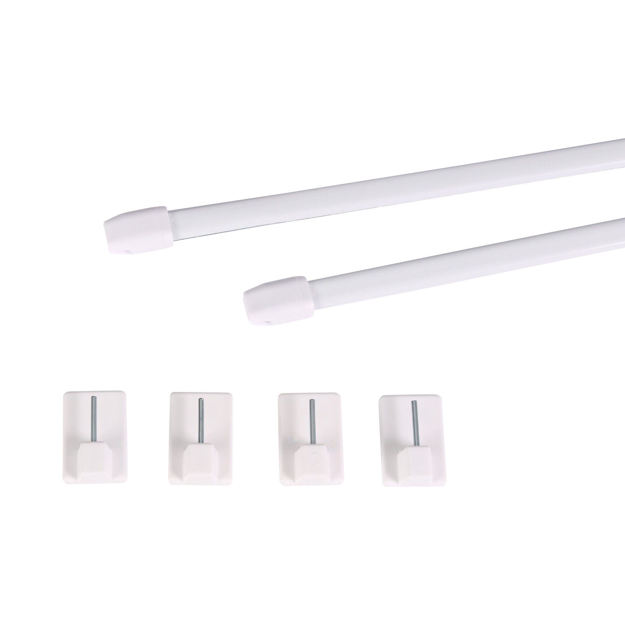 Deco-Raum Vitragenstange mit Klebehaken ausziehbar, ausziehbar, geklebt, oh günstig online kaufen