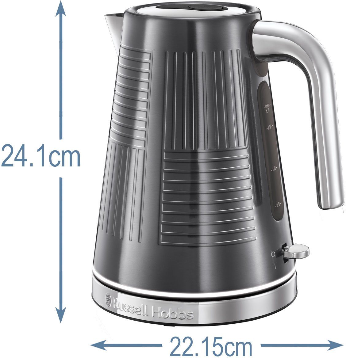 RUSSELL HOBBS Wasserkocher Geo Steel 25240-70, 1,7 l, 2400 W