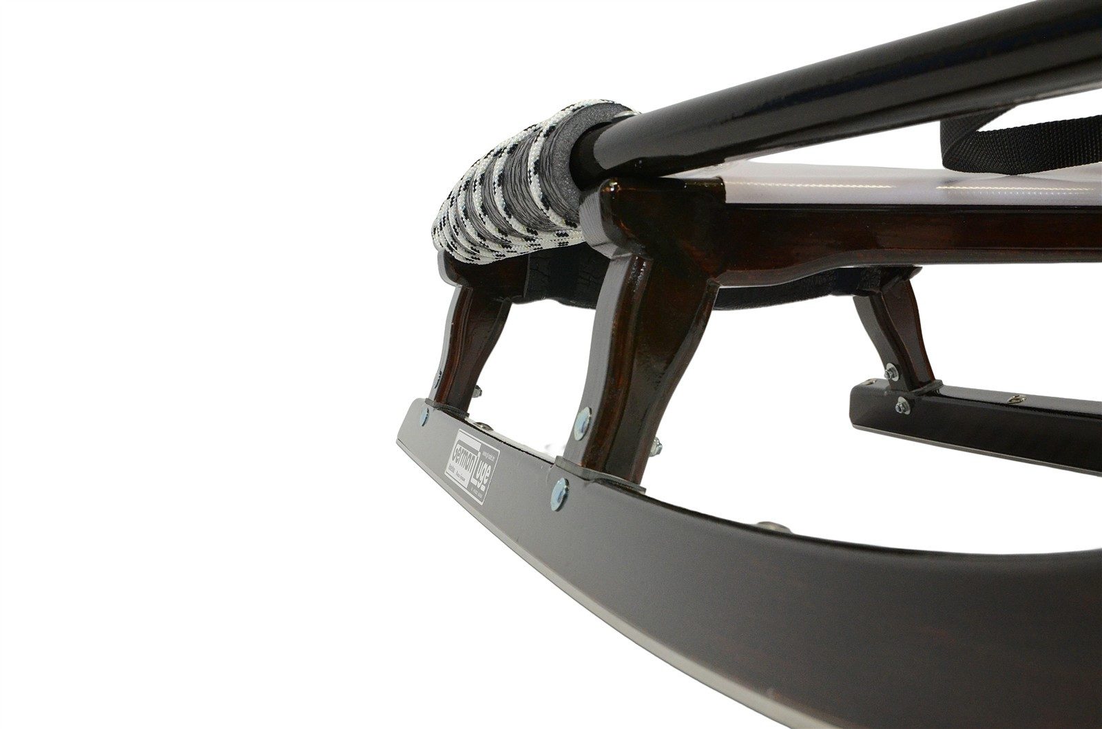 German Luge Rodel GL-Rodel-128 cm Doppel Farbe braun