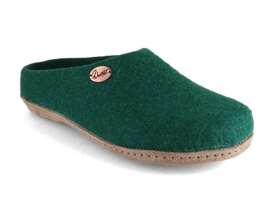 WoolFit handgefilzte Pantoffeln für Damen und Herren aus 100% Wolle Hausschuh ideal für eigene Einlagen