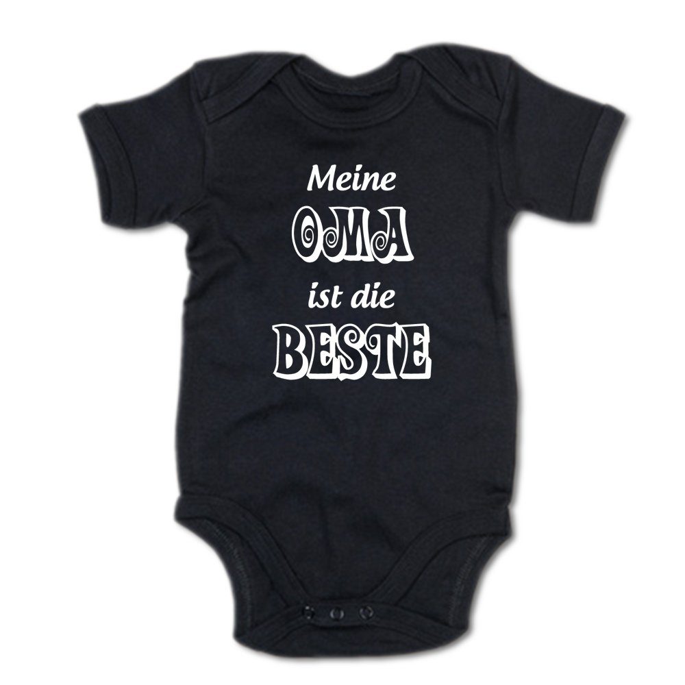 Ggraphics Kurzarmbody Meine Oma ist die Beste Baby Body mit Spruch