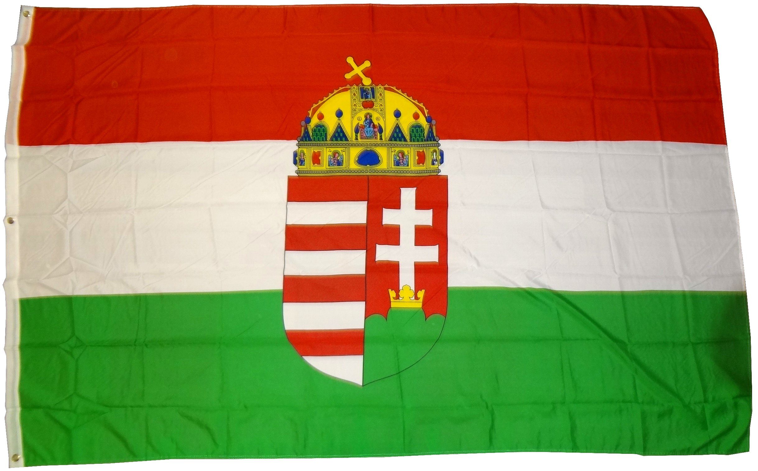 trends4cents Flagge XXL Flagge Fahne mit 3 Messingösen in 250 x 150 cm (Ungarn), für Fahnenmaste