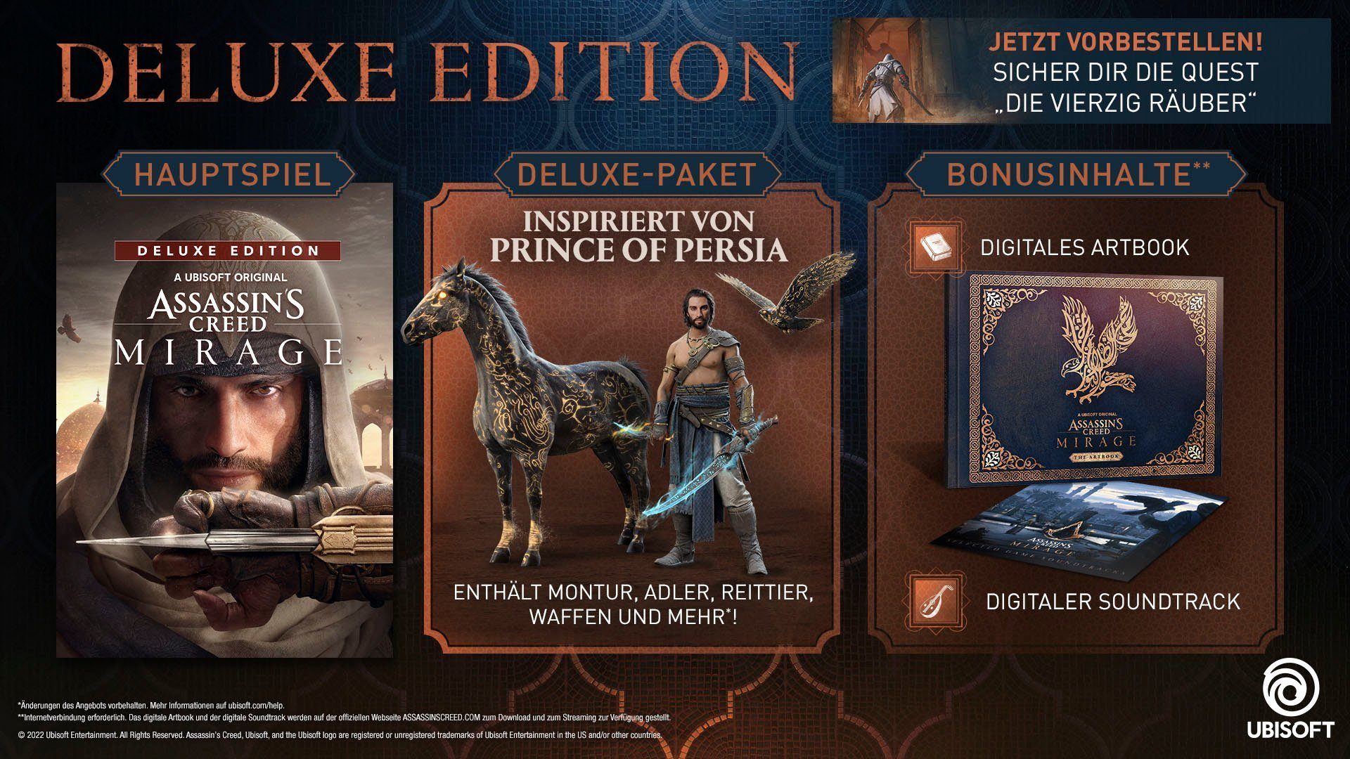 Assassin's Creed Mirage Deluxe Edition - (kostenloses Upgrade auf PS5) PlayStation 4