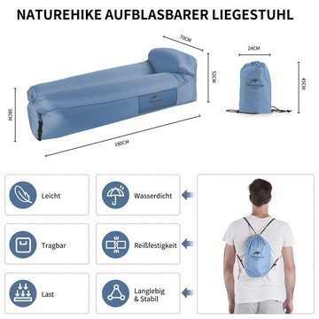 Naturehike Luftsessel Wasserdicht Air Lounger mit Portable Paket, Aufblasbares Sofa Air Bett für Reisen, Camping, Pool, Beach Parties
