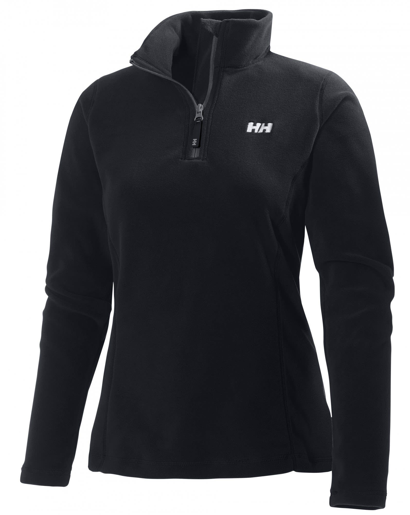 Damen Black 1/2 Hansen Hansen Daybreaker Fleece W Helly Longpullover Zip Helly