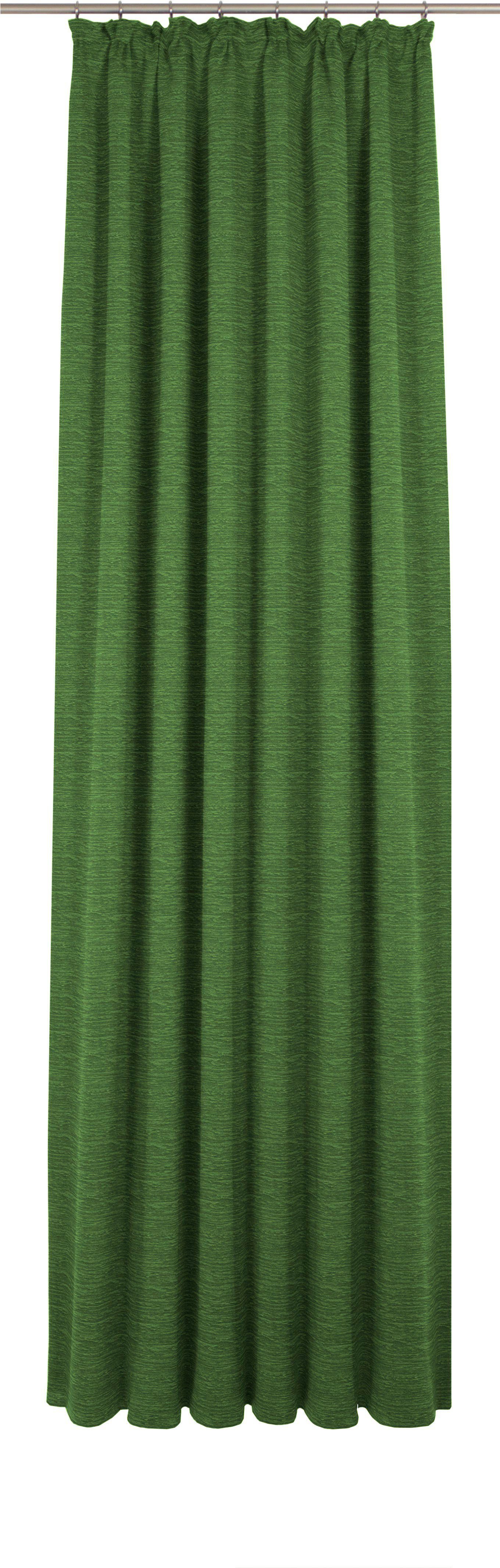 St), blickdicht, Maß dunkelgrün Vorhang nach Trondheim Wirth, (1 B, Kräuselband