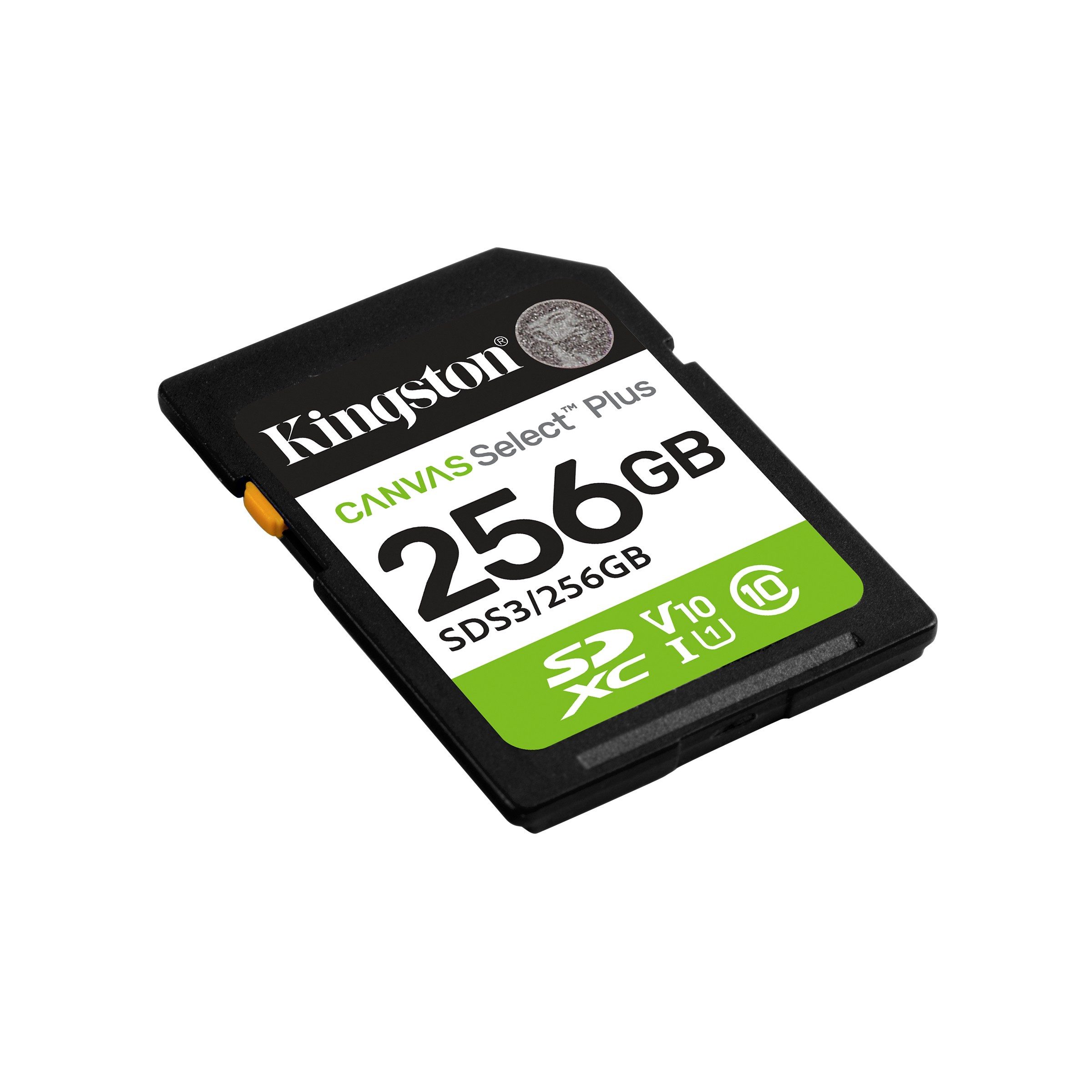 Kingston SDXC-Karte Kameraspeicher Datenspeicher Speicherkarte (256 GB, Class 10, UHS-I U1, V10, 150.0 MB/s Lesegeschwindigkeit, 150 MB/s, Class 10, UHS-I U1, V10, A1, Full HD)