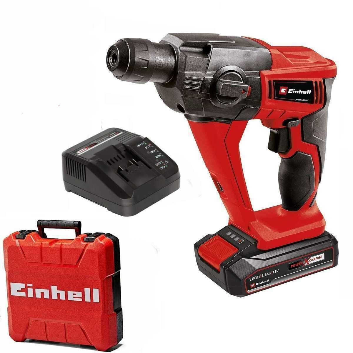 Einhell Akku-Bohrhammer Bohrhammer TE-HD 18 Li 18V Akku 2.5 Ah Koffer