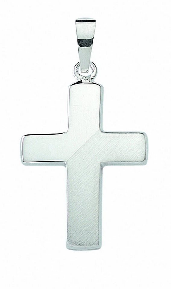 Adelia´s Kettenanhänger 925 Silber Kreuz Anhänger, Silberschmuck für Damen  & Herren, Maße - Breite 14,9 mm - Höhe 19,7 mm