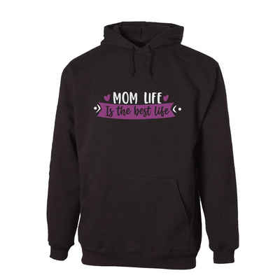 G-graphics Hoodie Mom life is the best life mit trendigem Frontprint, Aufdruck auf der Vorderseite, Spruch/Sprüche/Print/Motiv, für jung & alt