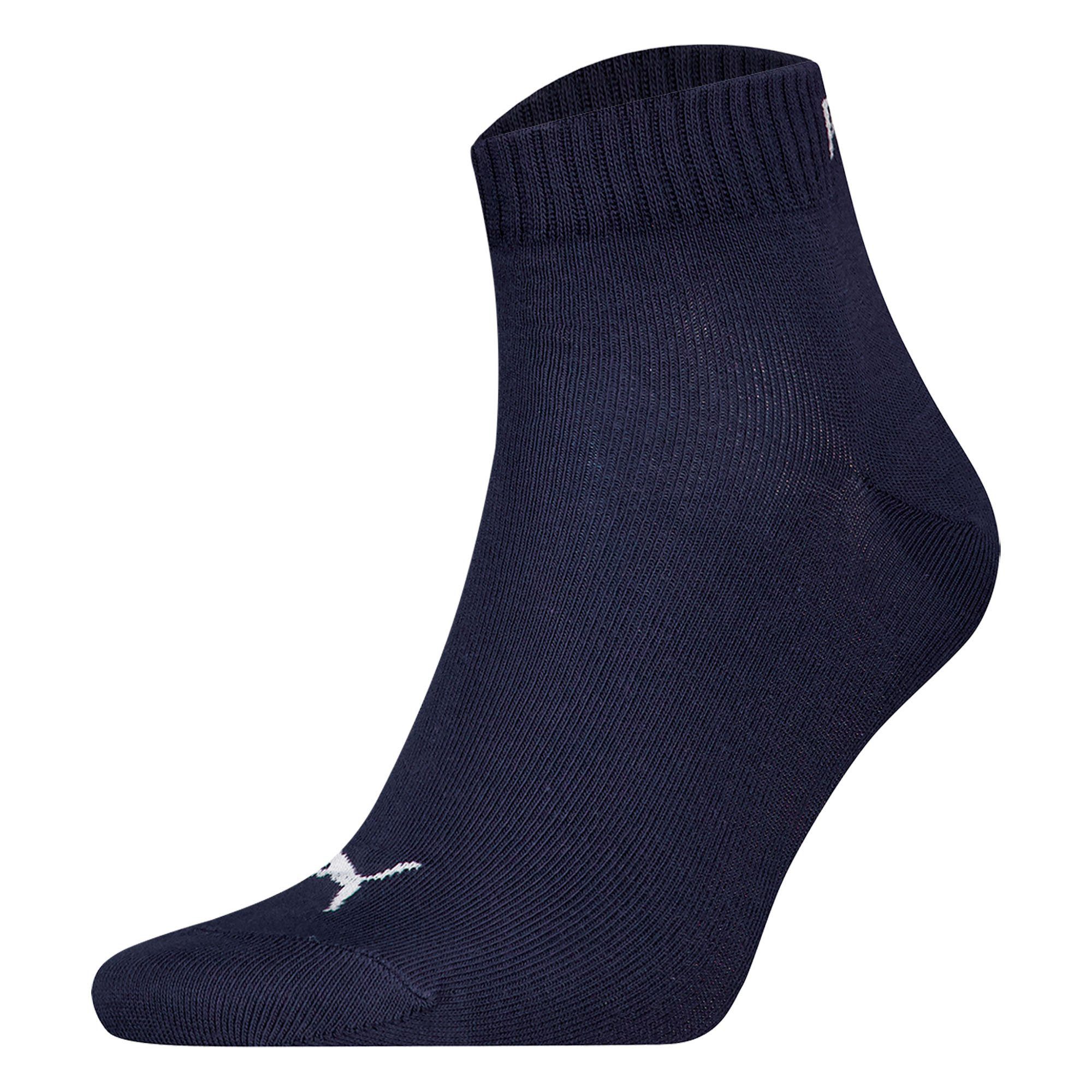 PUMA Kurzsocken Unisex Socken 3er Pack Baumwolle Quarter Plain 3P (Packung, 3er Pack)